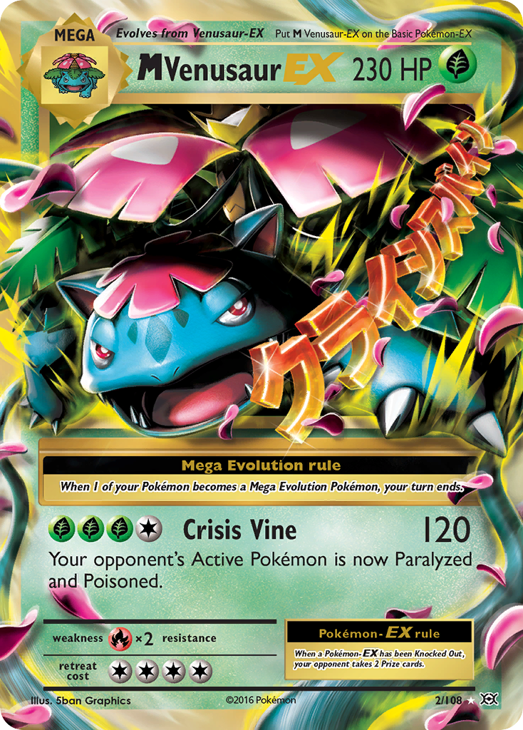 M Venusaur EX (2/108) [XY: Evolutions] | Good Games Cannington