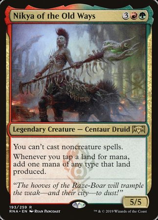 Nikya of the Old Ways [Ravnica Allegiance] | Good Games Cannington