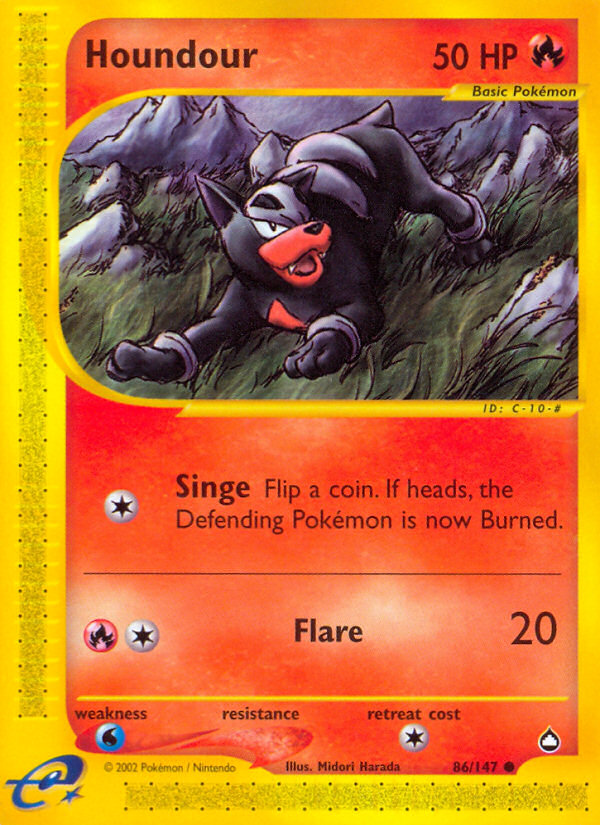 Houndour (86/147) [Aquapolis] | Good Games Cannington