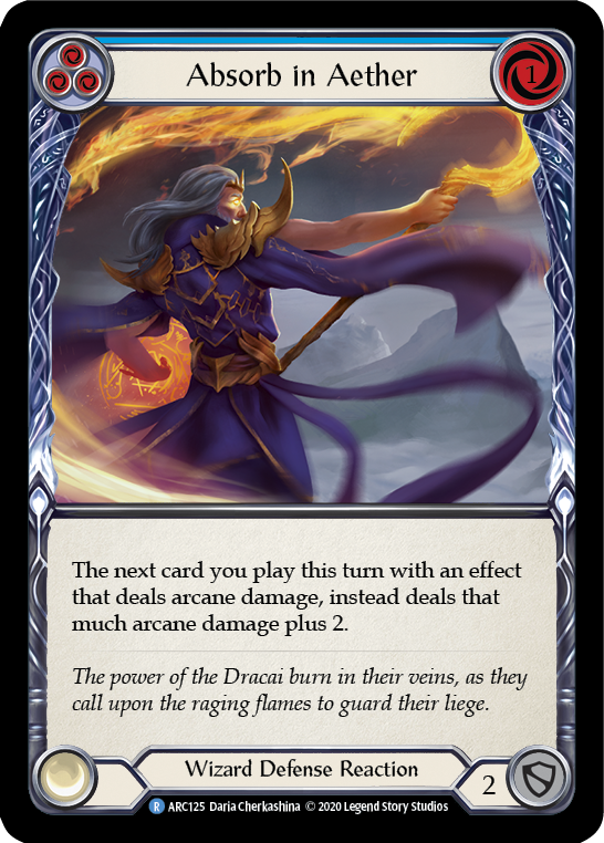 Absorb in Aether (Blue) [U-ARC125] Unlimited Normal | Good Games Cannington