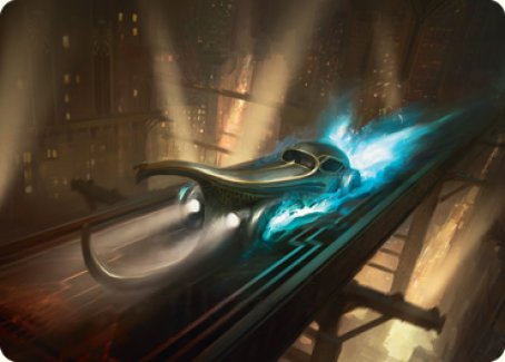 Run Out of Town Art Card [Streets of New Capenna Art Series] | Good Games Cannington