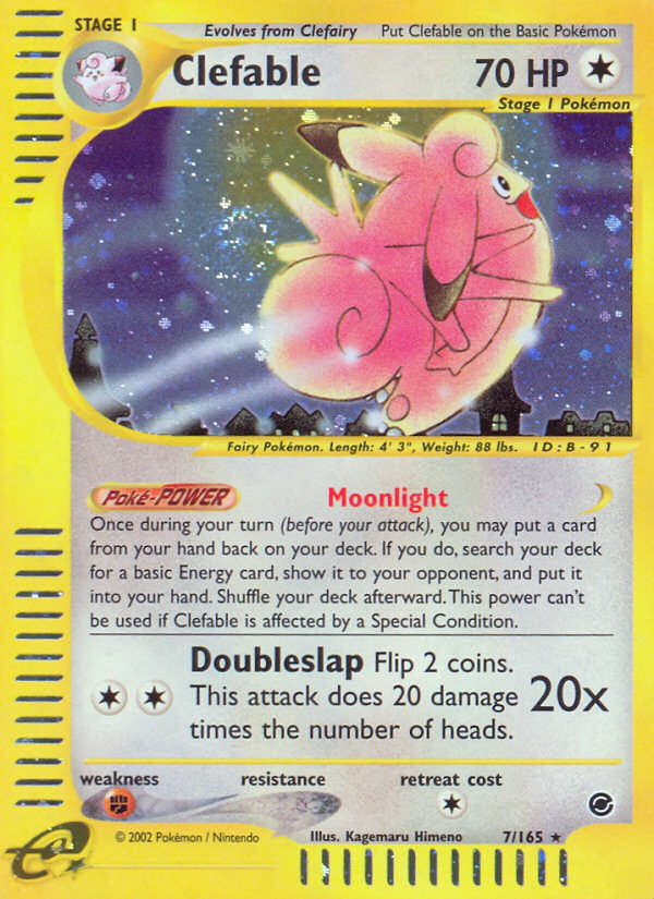 Clefable (7/165) [Expedition: Base Set] | Good Games Cannington