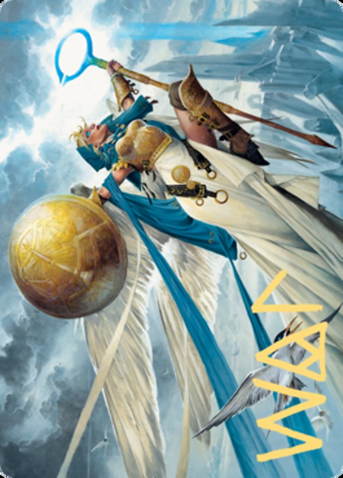 Linvala, Shield of Sea Gate Art Card (Gold-Stamped Signature) [Zendikar Rising Art Series] | Good Games Cannington
