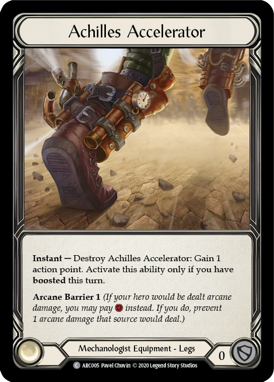 Achilles Accelerator [U-ARC005] Unlimited Rainbow Foil | Good Games Cannington