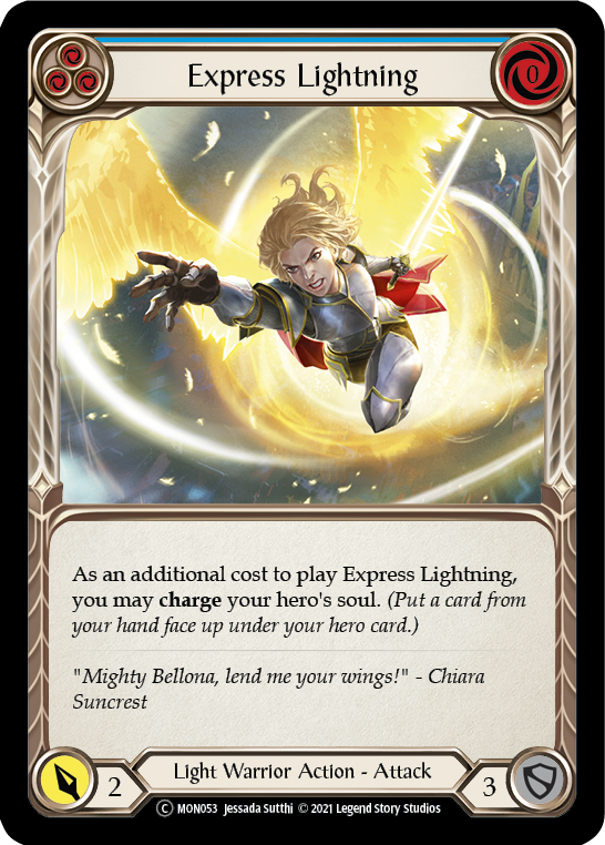 Express Lightning (Blue) [U-MON053] Unlimited Normal | Good Games Cannington