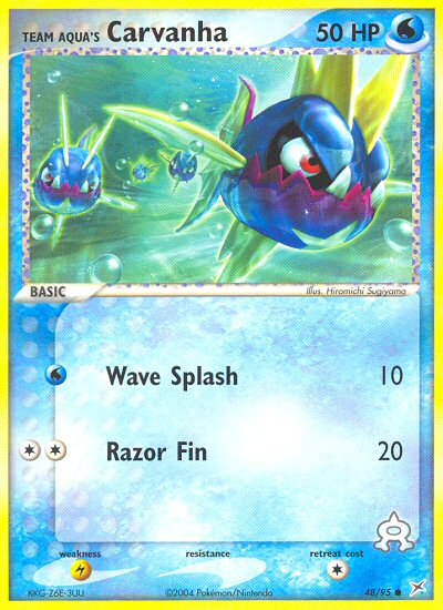 Team Aqua's Carvanha (48/95) [EX: Team Magma vs Team Aqua] | Good Games Cannington