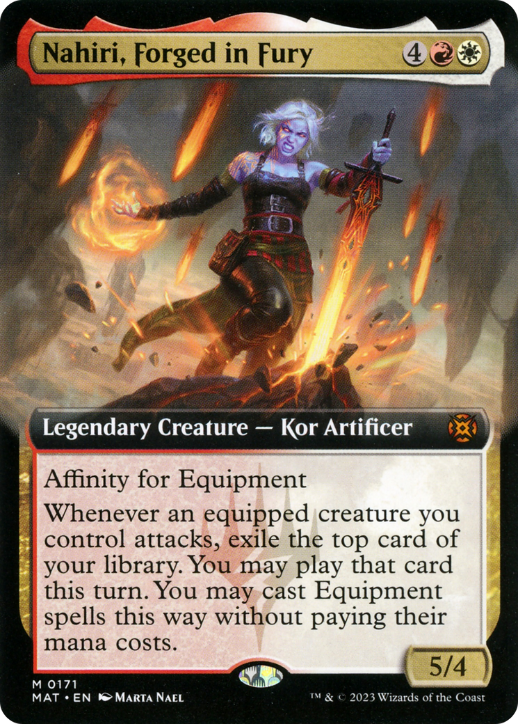 Nahiri, Forged in Fury (Extended Art) [March of the Machine: The Aftermath] | Good Games Cannington