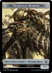 Phyrexian Golem // Phyrexian Horror Double-Sided Token [March of the Machine Commander Tokens] | Good Games Cannington