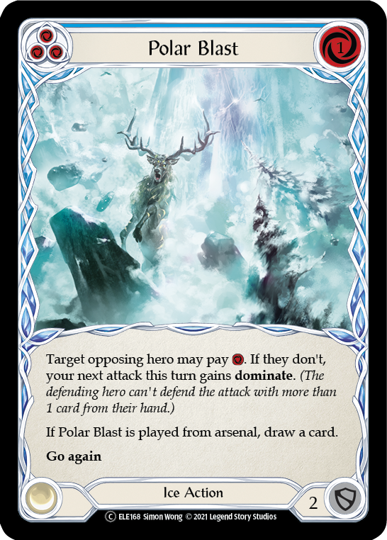 Polar Blast (Blue) [U-ELE168] Unlimited Rainbow Foil | Good Games Cannington
