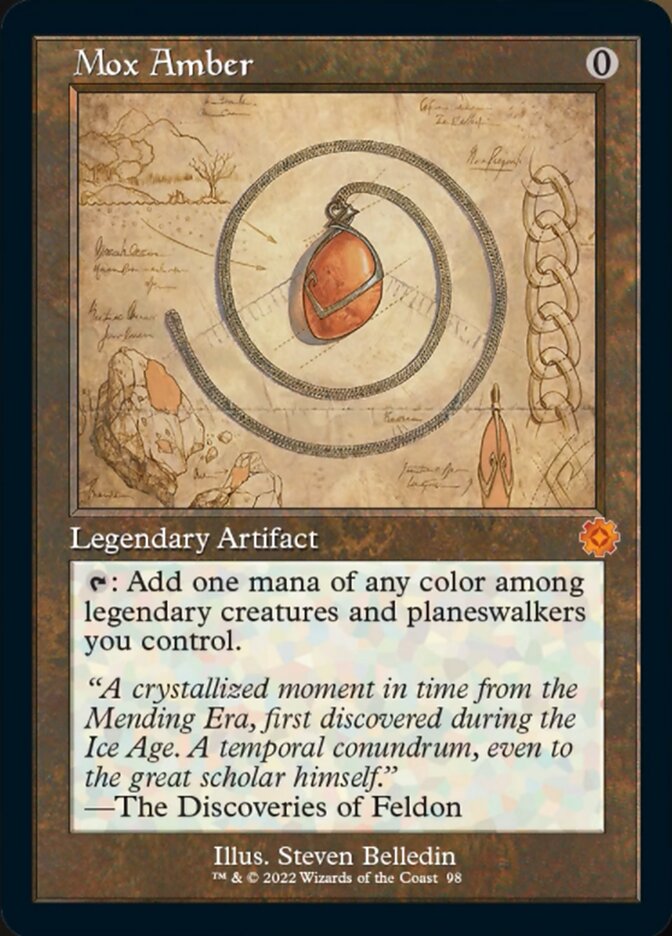 Mox Amber (Retro Schematic) [The Brothers' War Retro Artifacts] | Good Games Cannington