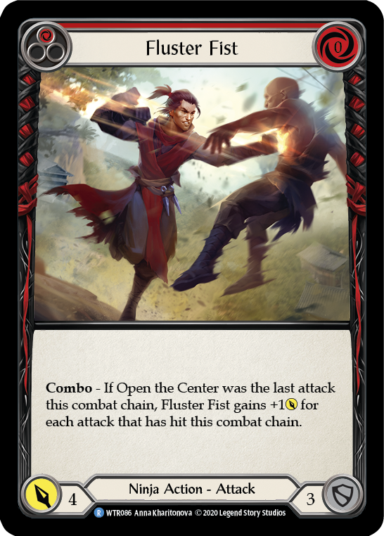 Fluster Fist (Red) [U-WTR086] (Welcome to Rathe Unlimited)  Unlimited Rainbow Foil | Good Games Cannington