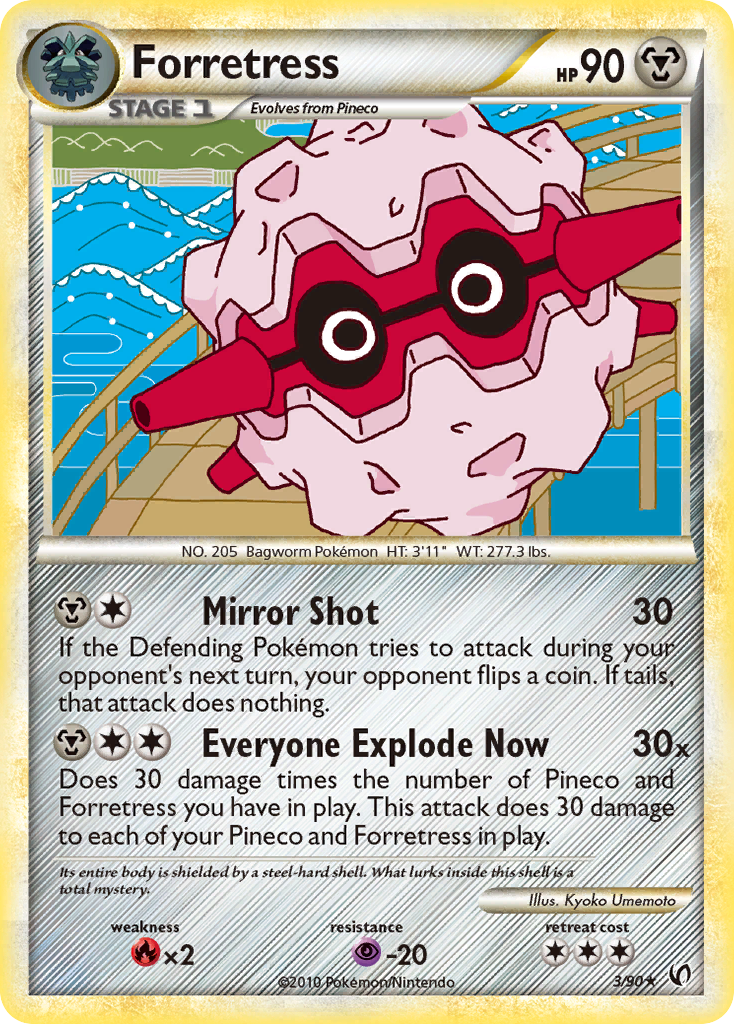 Forretress (3/90) [HeartGold & SoulSilver: Undaunted] | Good Games Cannington