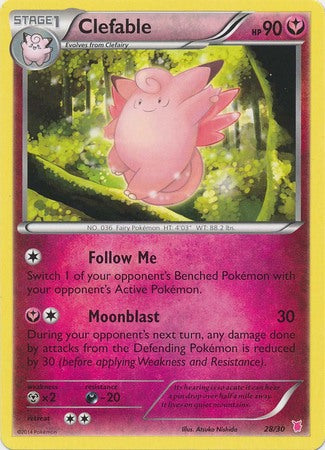 Clefable (28/30) [XY: Trainer Kit 1 - Wigglytuff] | Good Games Cannington