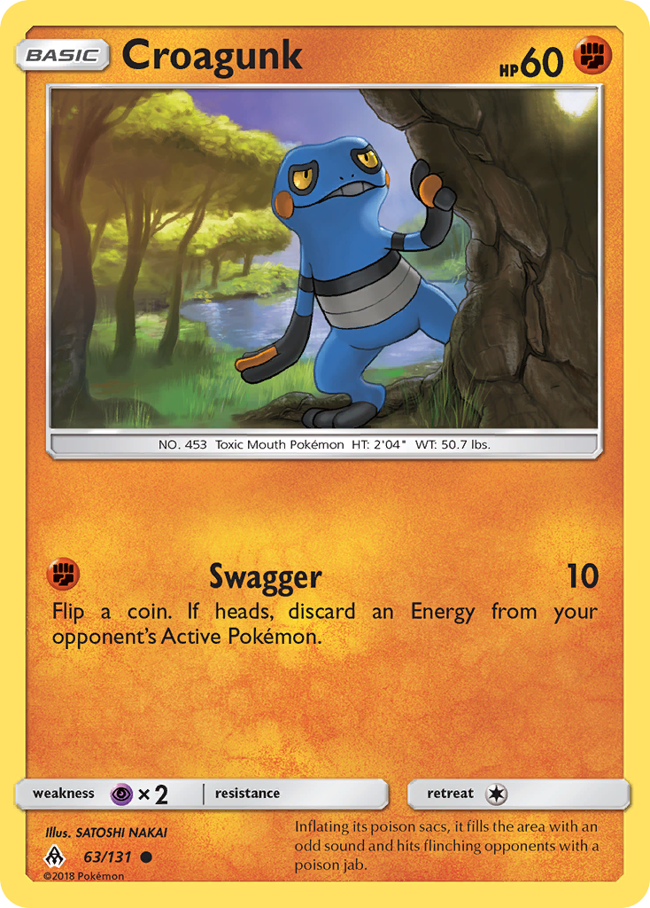 Croagunk (63/131) [Sun & Moon: Forbidden Light] | Good Games Cannington