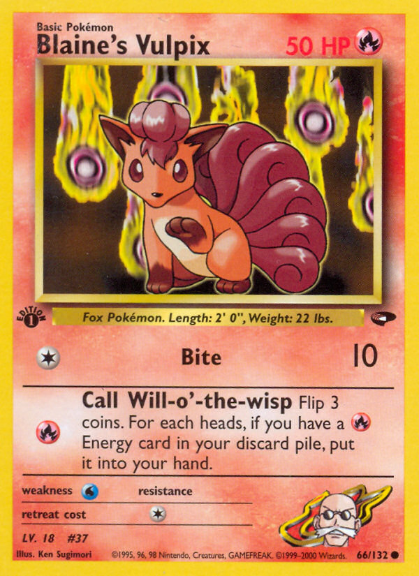 Blaine's Vulpix (66/132) [Gym Challenge 1st Edition] | Good Games Cannington