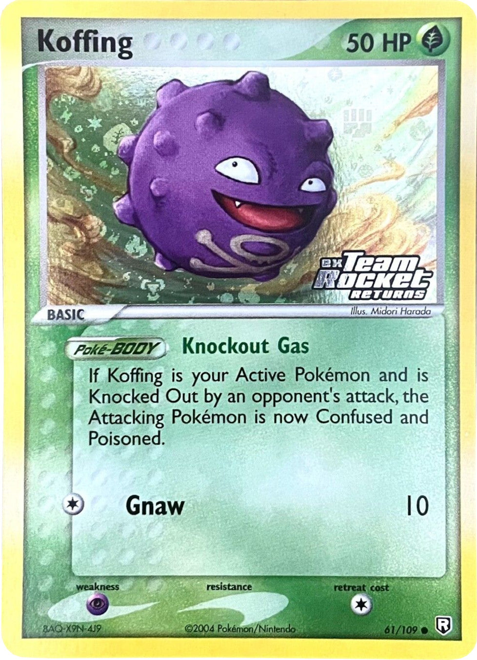 Koffing (61/109) (Stamped) [EX: Team Rocket Returns] | Good Games Cannington