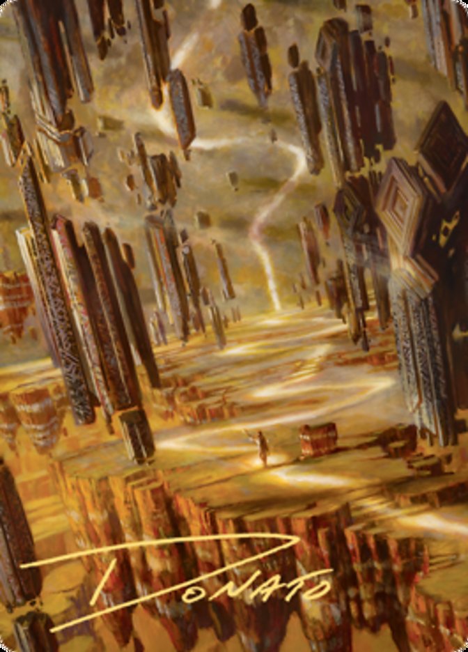 Brightclimb Pathway Art Card (Gold-Stamped Signature) [Zendikar Rising Art Series] | Good Games Cannington