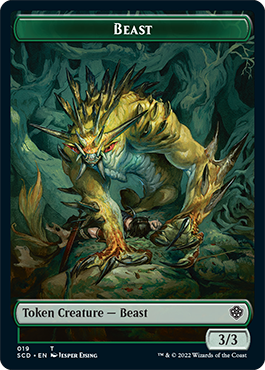 Beast // Beast Double-Sided Token [Starter Commander Decks] | Good Games Cannington