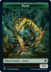 Beast // Beast Double-Sided Token [Starter Commander Decks] | Good Games Cannington