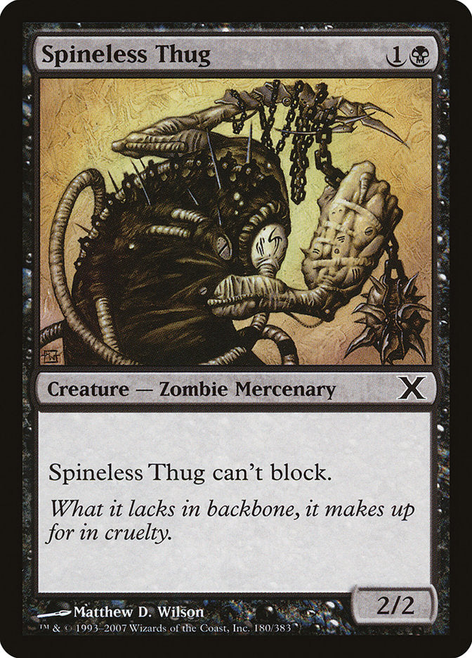 Spineless Thug [Tenth Edition] | Good Games Cannington