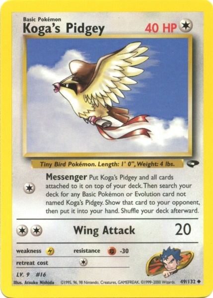 Koga's Pidgey (49/132) [Gym Challenge Unlimited] | Good Games Cannington