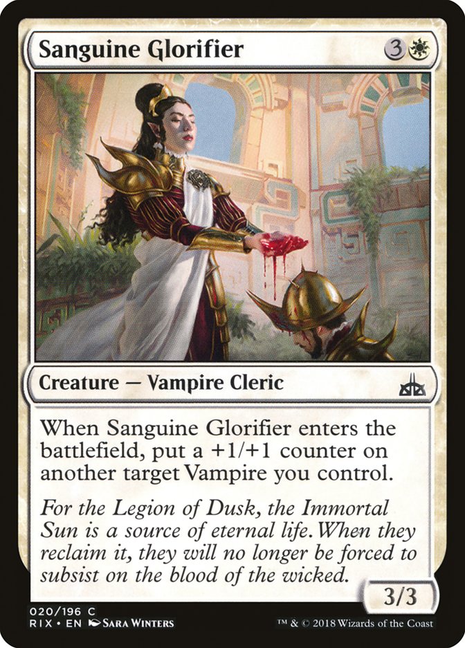 Sanguine Glorifier [Rivals of Ixalan] | Good Games Cannington