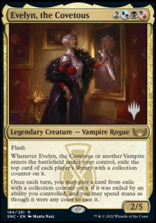 Evelyn, the Covetous (Promo Pack) [Streets of New Capenna Promos] | Good Games Cannington