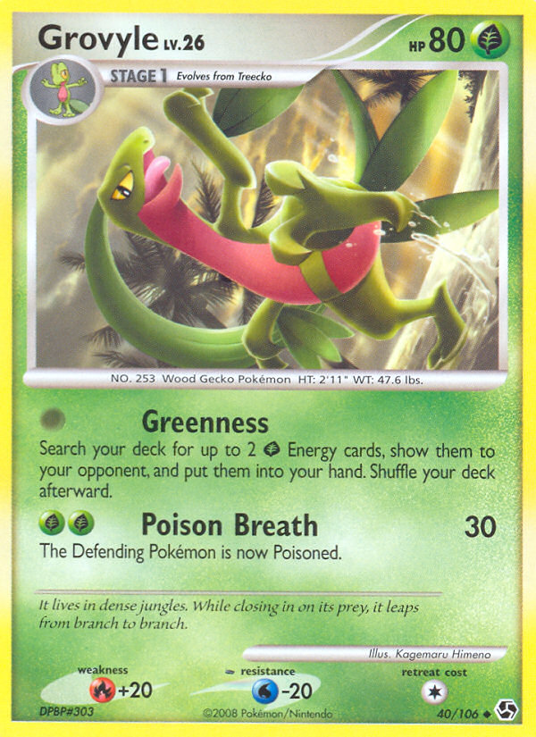Grovyle (40/106) [Diamond & Pearl: Great Encounters] | Good Games Cannington