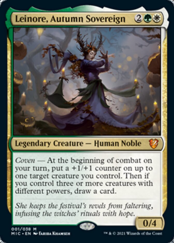 Leinore, Autumn Sovereign (Display Commander) [Innistrad: Midnight Hunt Commander] | Good Games Cannington
