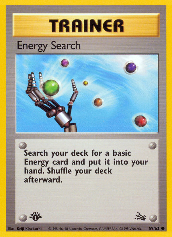 Energy Search (59/62) [Fossil 1st Edition] | Good Games Cannington