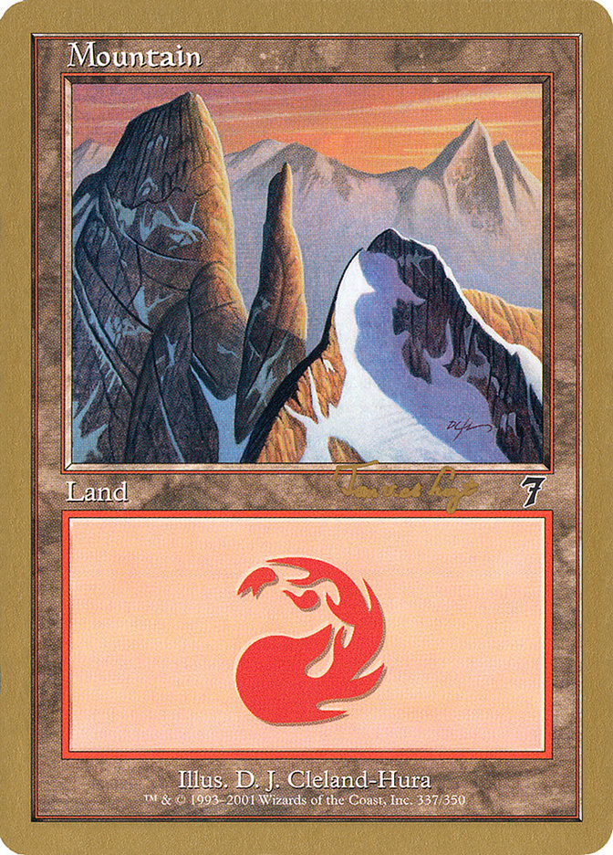 Mountain (337) (Tom van de Logt) [World Championship Decks 2001] | Good Games Cannington