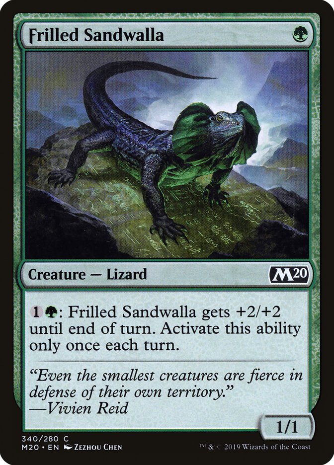 Frilled Sandwalla [Core Set 2020] | Good Games Cannington