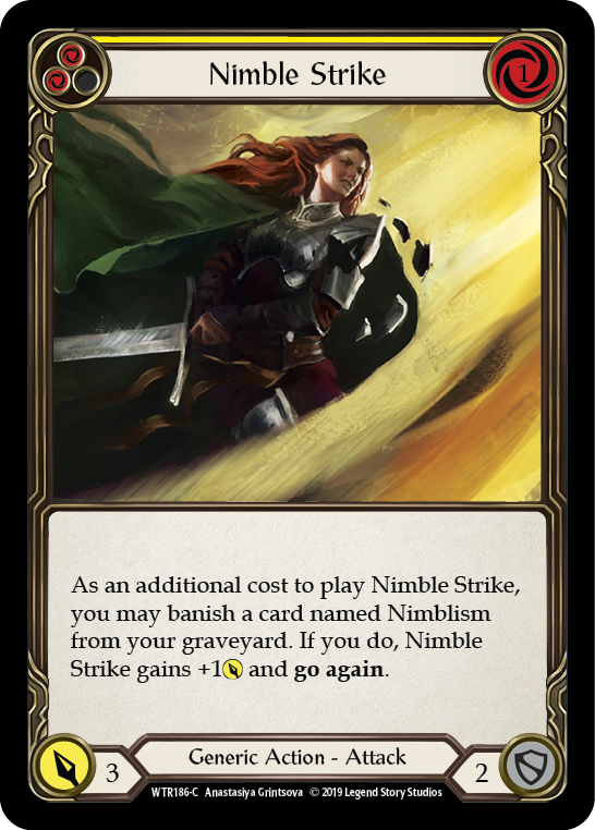 Nimble Strike (Yellow) [WTR186-C] Alpha Print Normal | Good Games Cannington