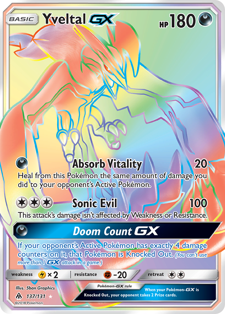 Yveltal GX (137/131) [Sun & Moon: Forbidden Light] | Good Games Cannington