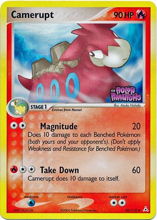Camerupt (36/110) (Stamped) [EX: Holon Phantoms] | Good Games Cannington