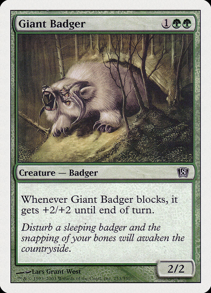 Giant Badger [Eighth Edition] | Good Games Cannington