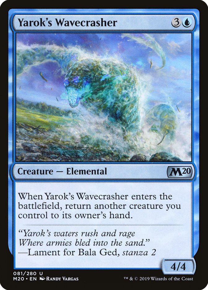 Yarok's Wavecrasher [Core Set 2020] | Good Games Cannington