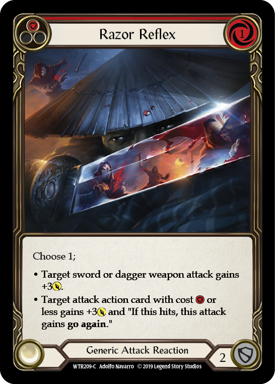 Razor Reflex (Red) [WTR209-C] Alpha Print Rainbow Foil | Good Games Cannington