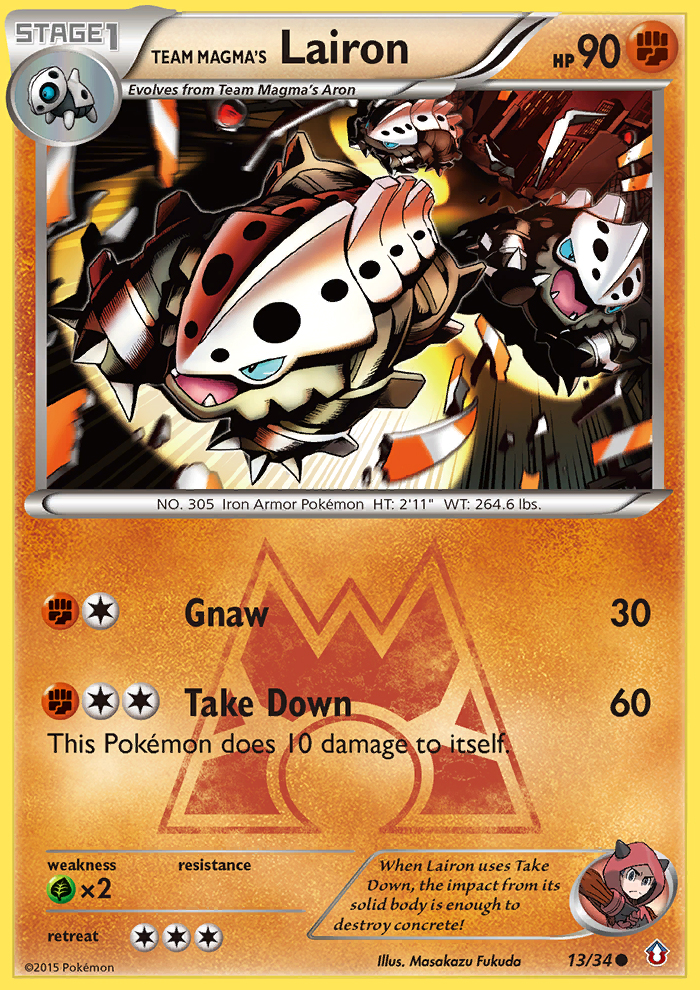 Team Magma's Lairon (13/34) [XY: Double Crisis] | Good Games Cannington