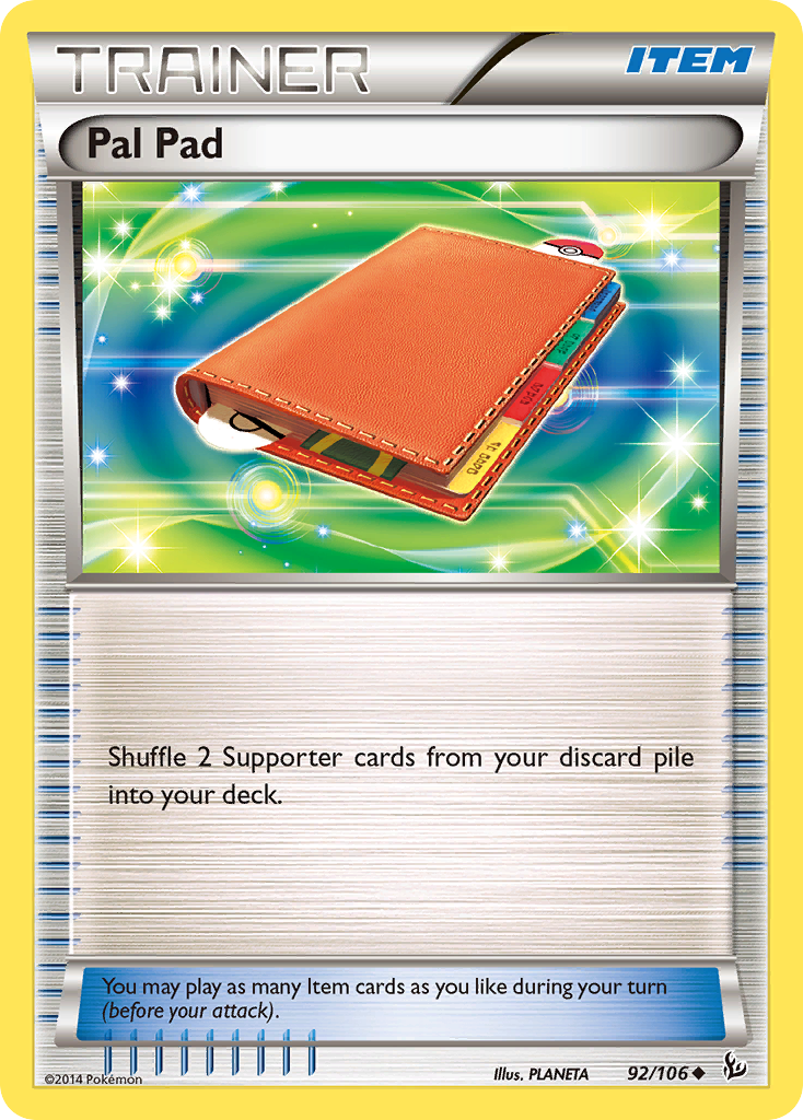 Pal Pad (92/106) [XY: Flashfire] | Good Games Cannington