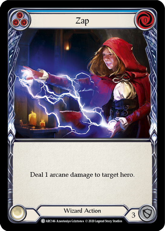 Zap (Blue) [U-ARC146] Unlimited Rainbow Foil | Good Games Cannington