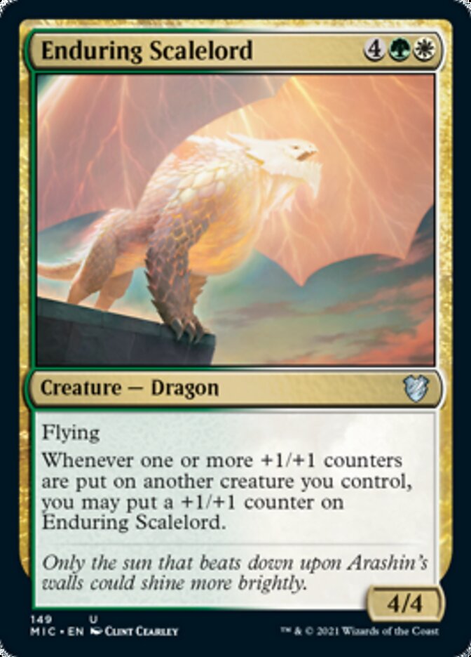 Enduring Scalelord [Innistrad: Midnight Hunt Commander] | Good Games Cannington