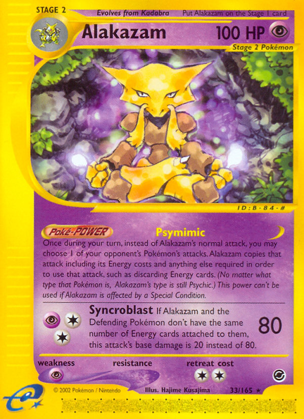 Alakazam (33/165) [Expedition: Base Set] | Good Games Cannington