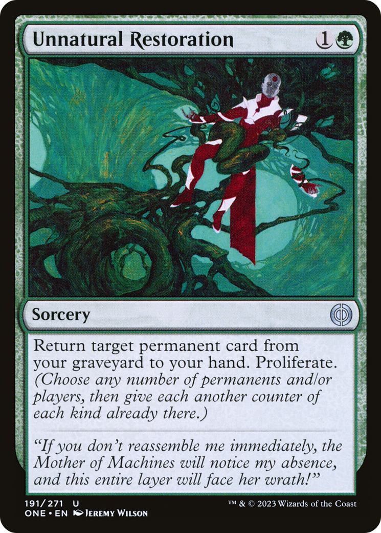 Unnatural Restoration [Phyrexia: All Will Be One] | Good Games Cannington