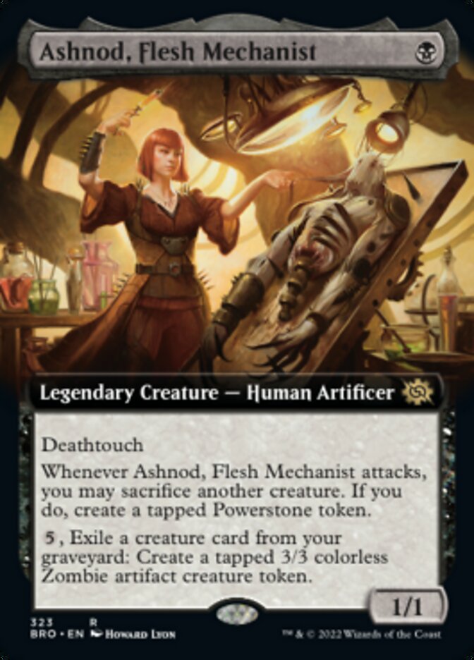 Ashnod, Flesh Mechanist (Extended Art) [The Brothers' War] | Good Games Cannington
