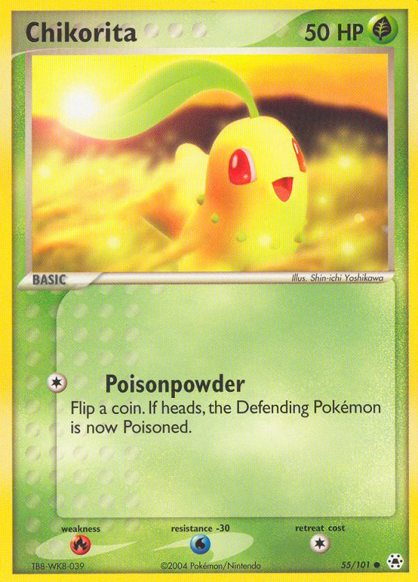 Chikorita (55/101) [EX: Hidden Legends] | Good Games Cannington