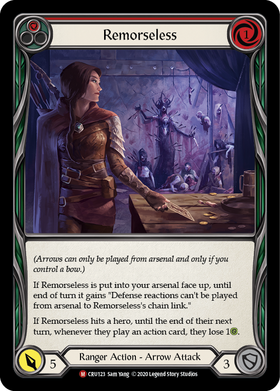 Remorseless [CRU123] 1st Edition Rainbow Foil | Good Games Cannington