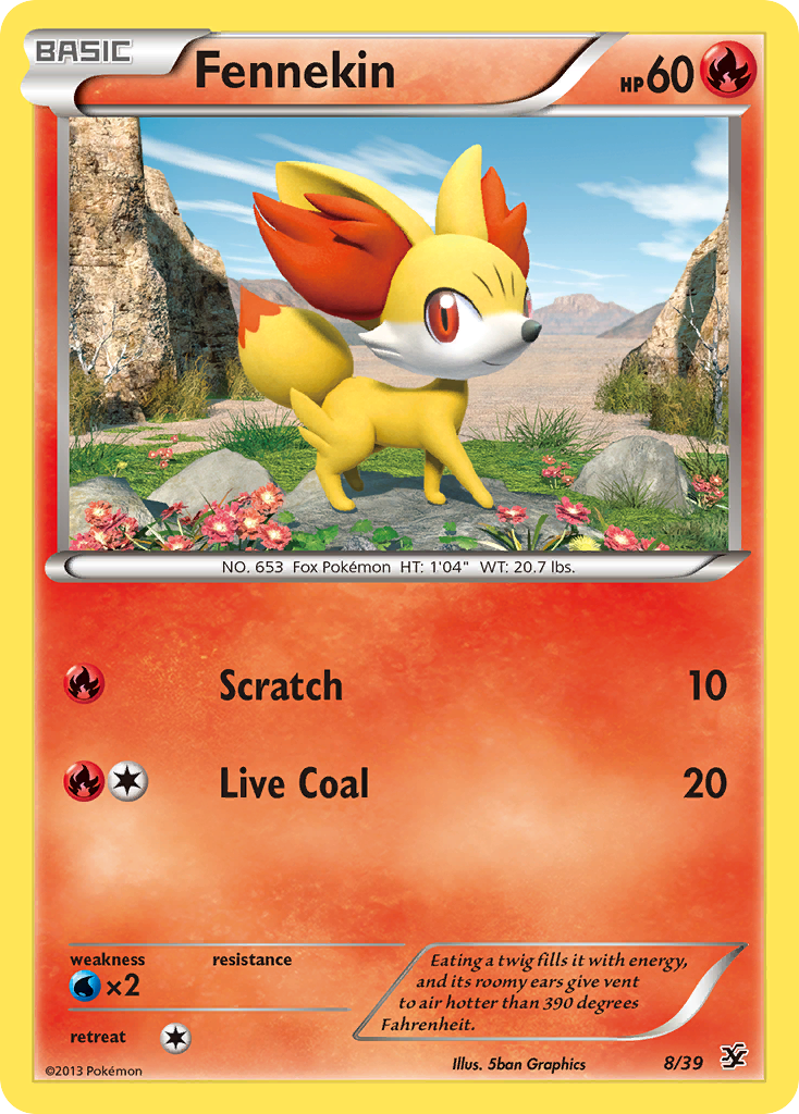 Fennekin (8/39) [XY: Kalos Starter Set] | Good Games Cannington