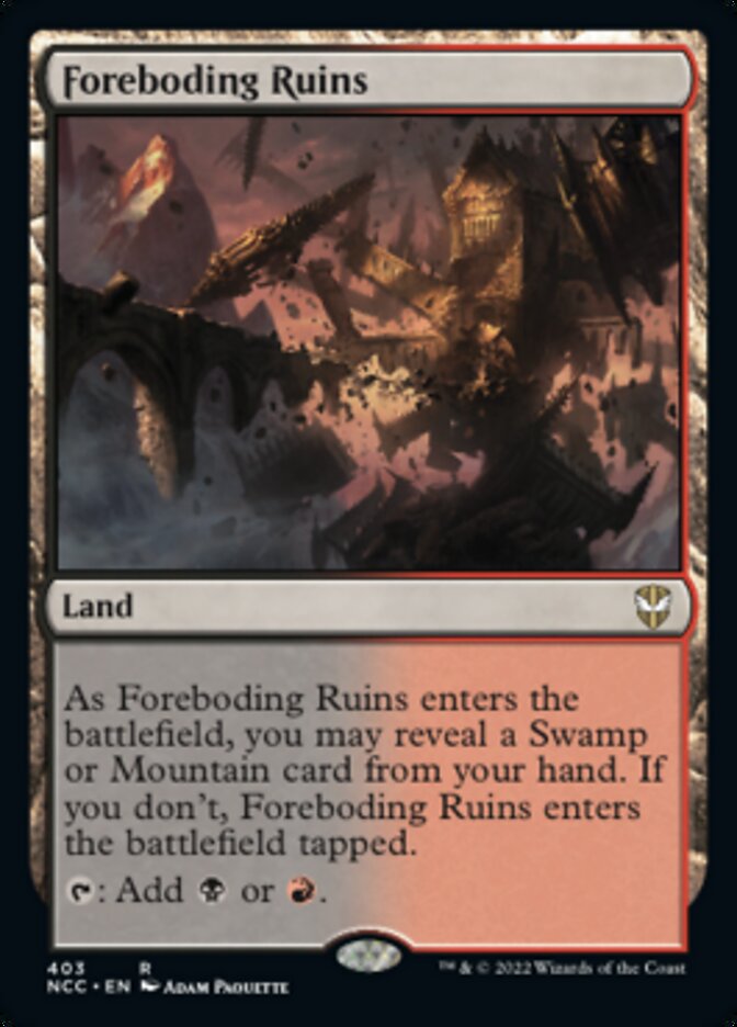 Foreboding Ruins [Streets of New Capenna Commander] | Good Games Cannington