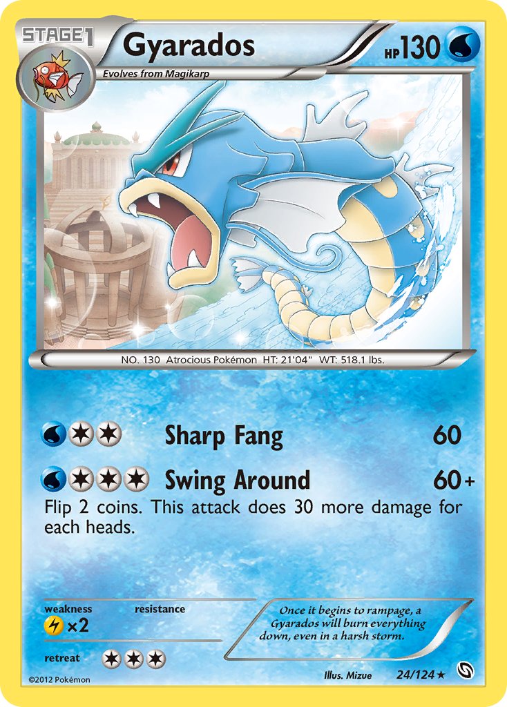 Gyarados (24/124) (Cosmos Holo) (Blister Exclusive) [Black & White: Dragons Exalted] | Good Games Cannington